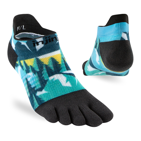 SALE: Injinji SPECTRUM Womens Run Lightweight No-Show