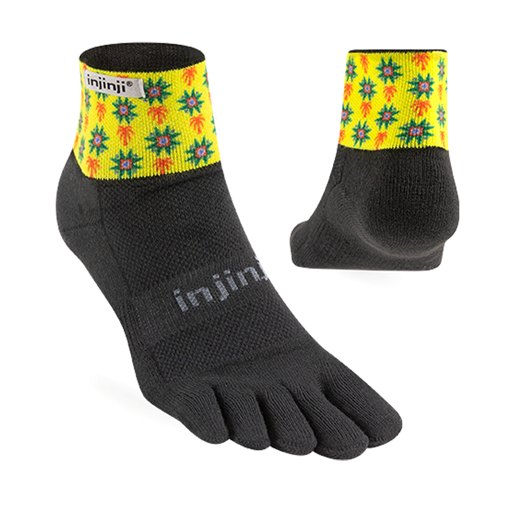 SALE: Injinji Artist Designed Men's Trail Mini-Crew Toesocks