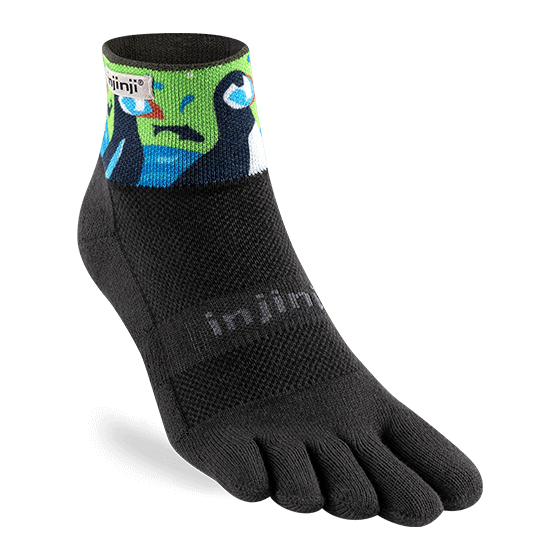 Injinji Artist Designed Men's Trail Mini-Crew Toesocks