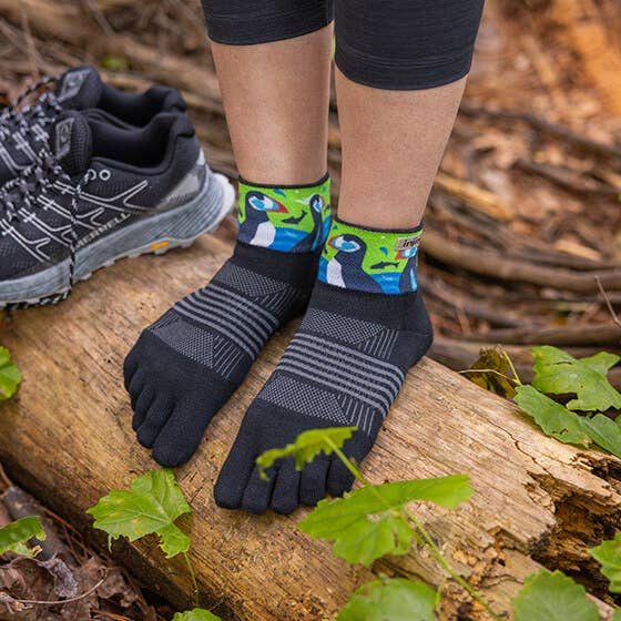 SALE: Injinji Artist Designed Women's Trail Mini-Crew Toesocks