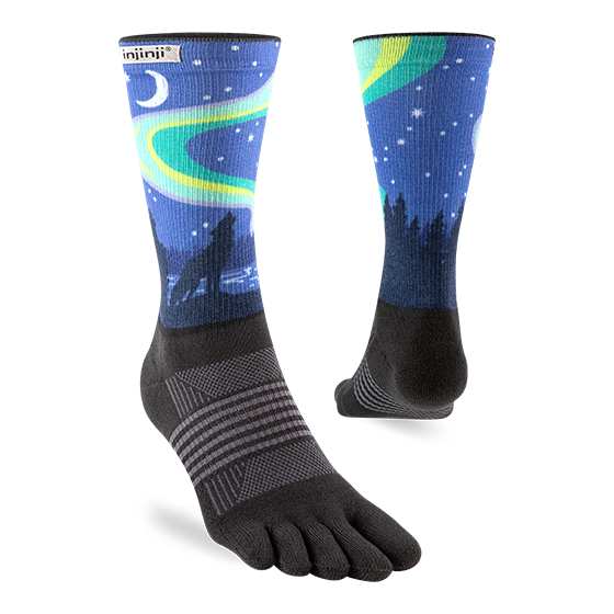 SALE: Injinji Artist Designed Women's Trail Crew Toesocks