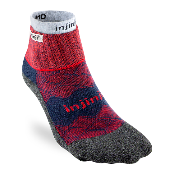 Injinji RUNNER + LINER Mens Mini-Crew Running Socks