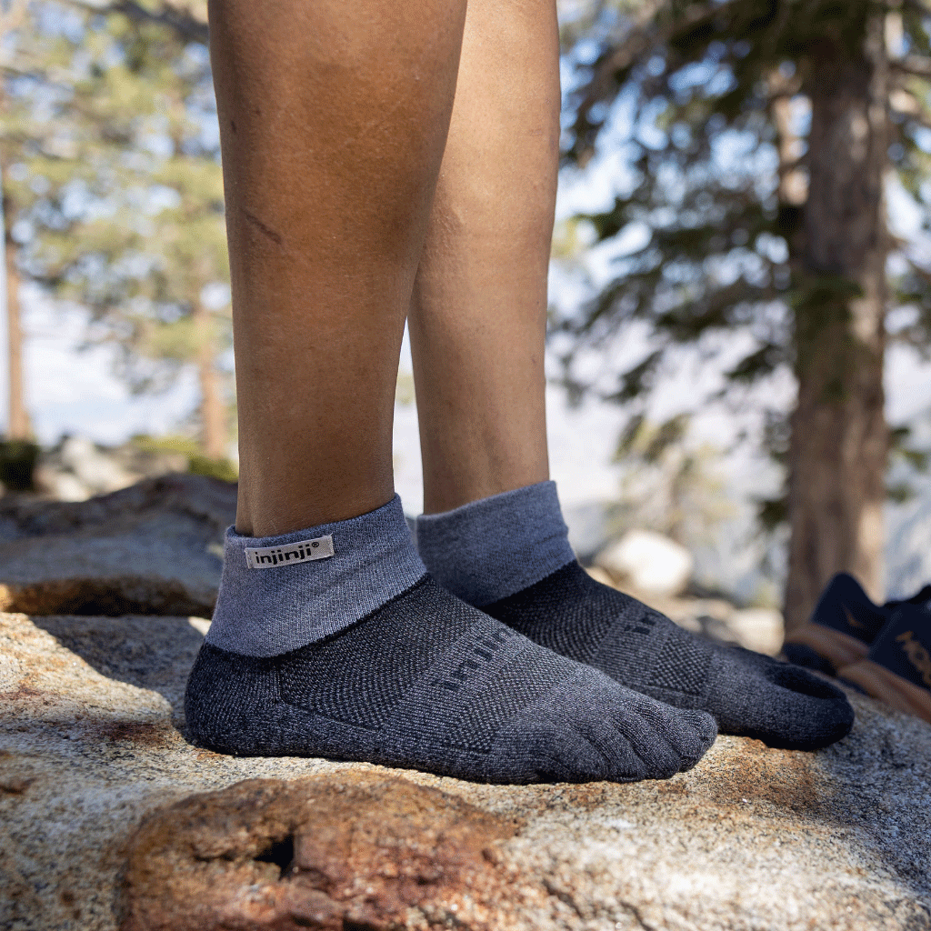 Injinji TRAIL Midweight Mini-Crew Running Socks