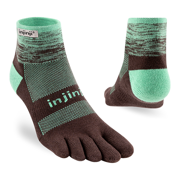 Injinji TRAIL Midweight Mini-Crew Running Socks