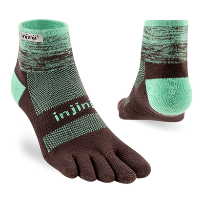 Injinji TRAIL Midweight Mini-Crew Running Socks