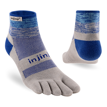Injinji TRAIL Midweight Mini-Crew Running Socks