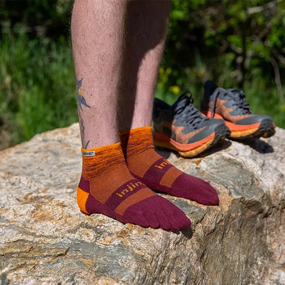 Injinji TRAIL Midweight Mini-Crew Running Socks