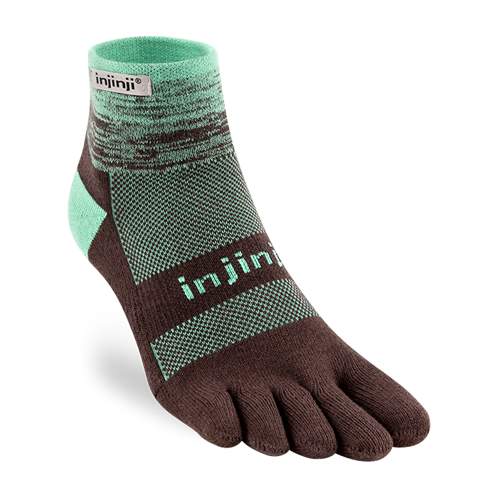 Injinji TRAIL Midweight Mini-Crew Running Socks