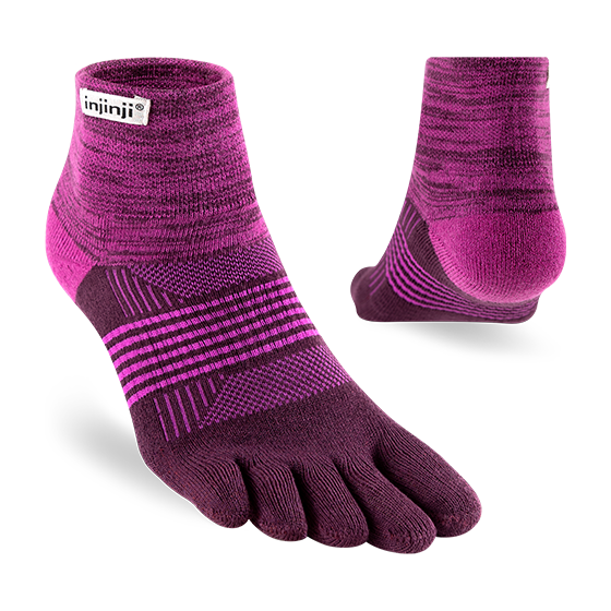 Injinji TRAIL Women's Specific Midweight Mini-Crew Toesocks