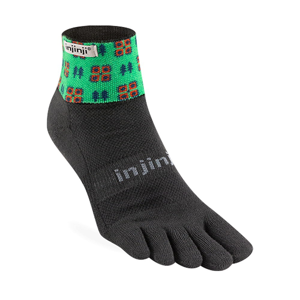 Injinji Artist Designed Men&#39;s Trail Mini-Crew Toesocks