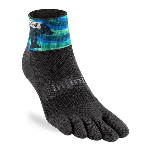 SALE: Injinji Artist Designed Men's Trail Mini-Crew Toesocks