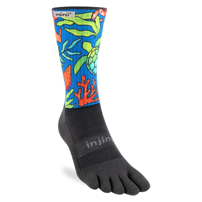 Injinji Artist Designed Men's Trail Midweight Crew Toesocks