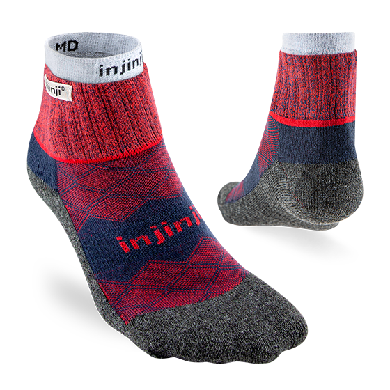 Injinji RUNNER + LINER Mens Mini-Crew Running Socks