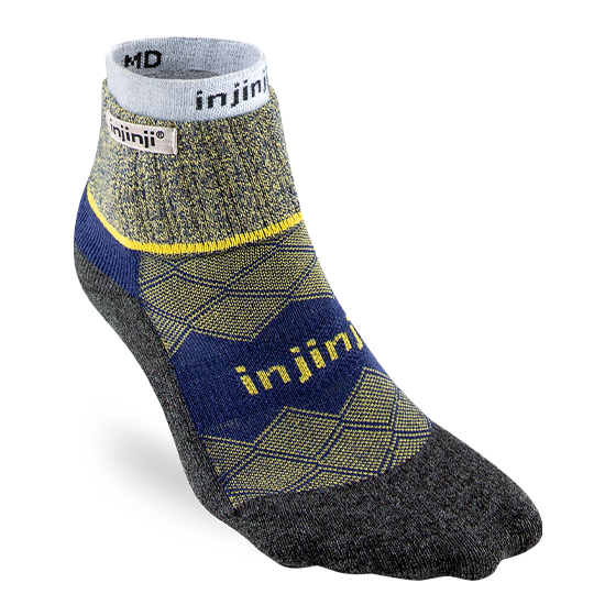 Injinji RUNNER + LINER Womens Mini-Crew Running Socks