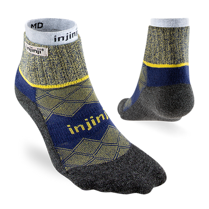 Injinji RUNNER + LINER Womens Mini-Crew Running Socks