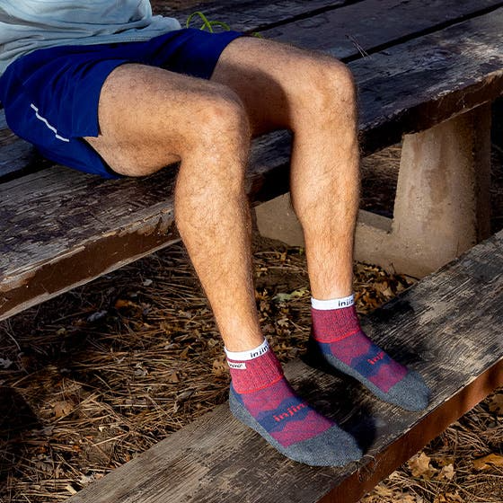 Injinji RUNNER + LINER Mens Mini-Crew Running Socks
