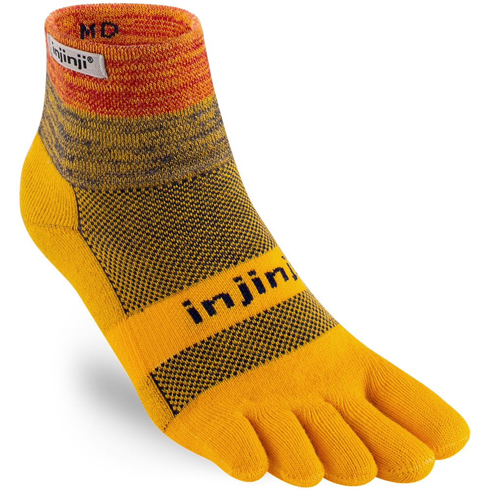 Injinji Spectrum TRAIL Midweight Mini-Crew Running Socks