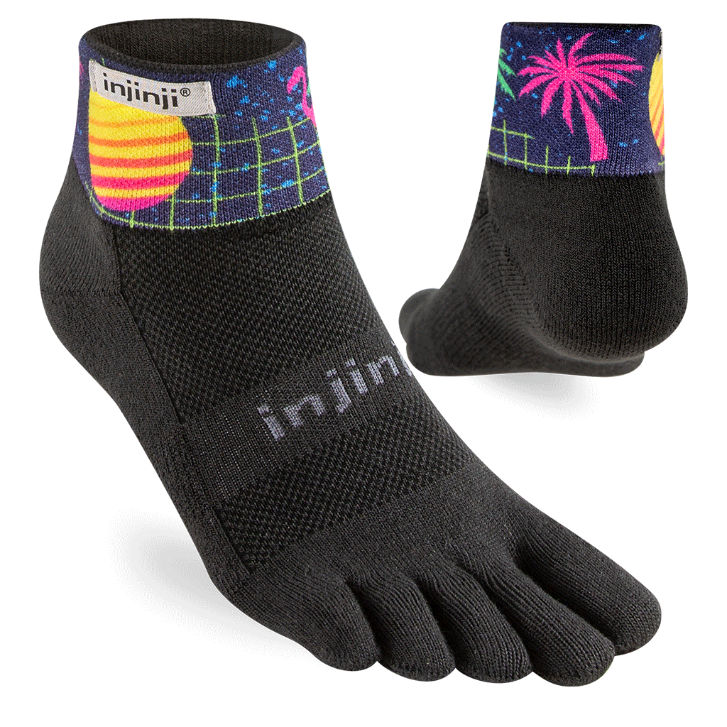Injinji TRAIL Midweight Mini-Crew Running Socks