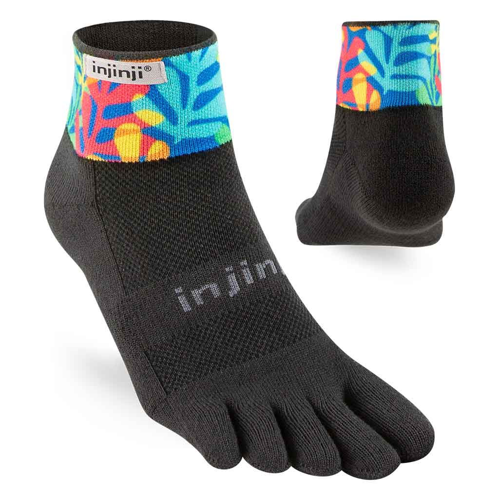 Injinji Spectrum TRAIL Midweight Mini-Crew Running Socks