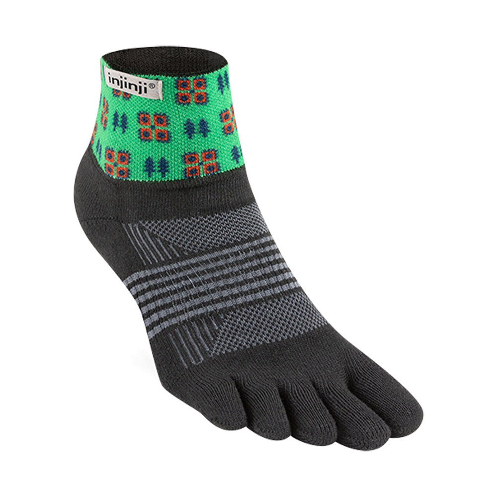 Injinji Artist Designed Women&#39;s Trail Mini-Crew Toesocks