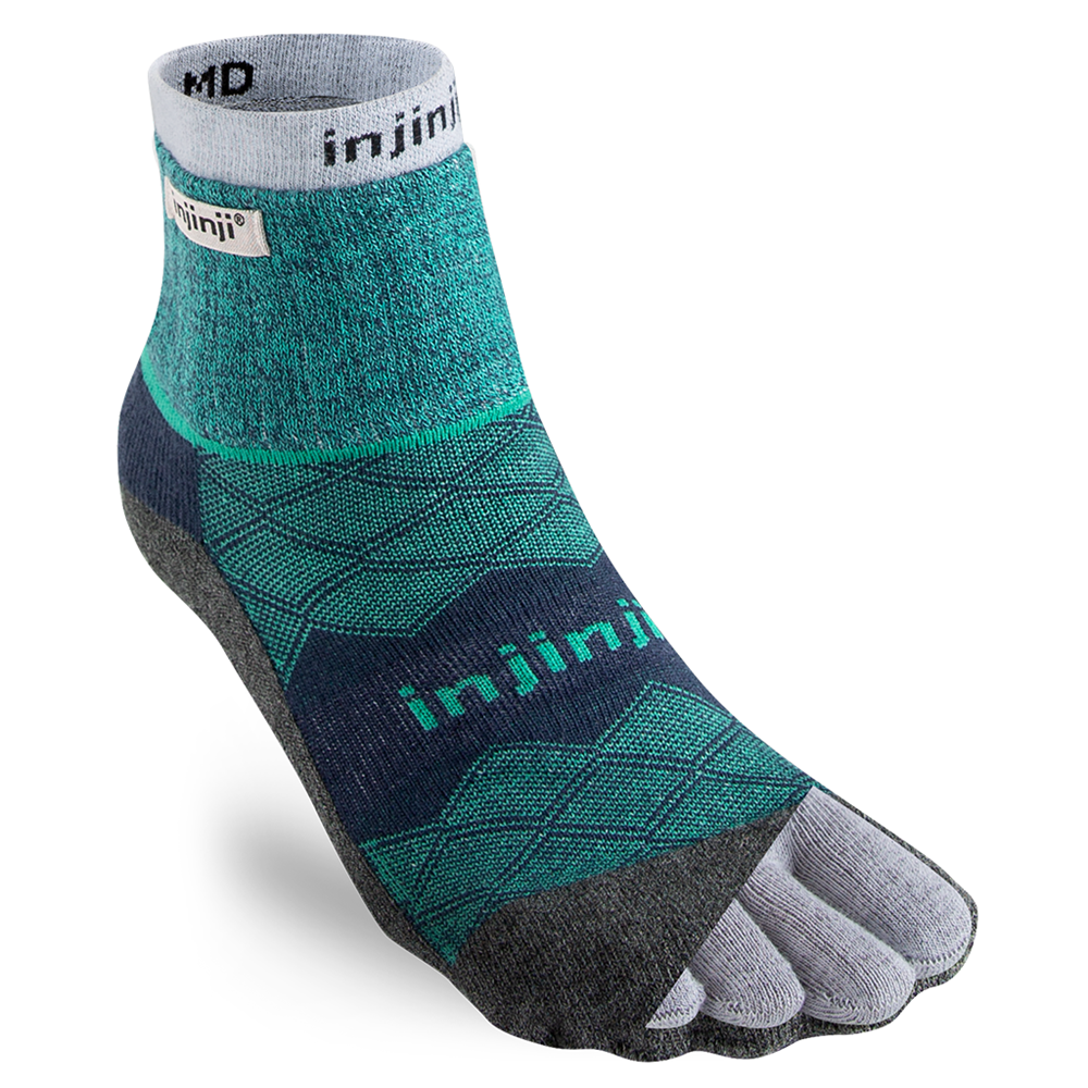 Injinji RUNNER + LINER Mens Mini-Crew Running Socks