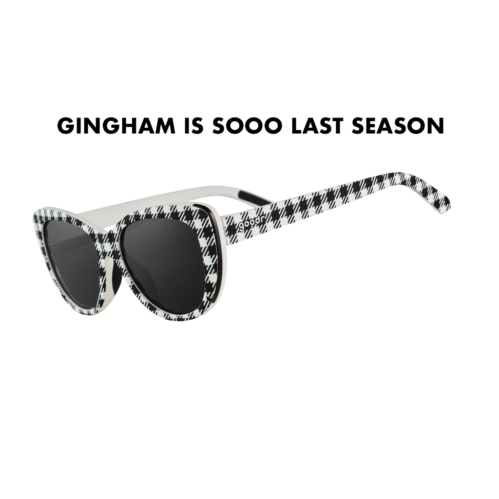 Goodr Runways - Gingham is Sooo Last Season