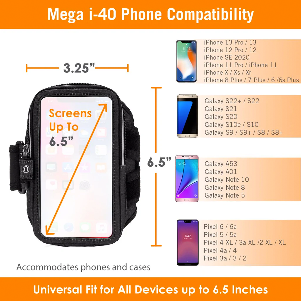 Armpocket Mega i-40 Running Armband for iPhone, Galaxy Note &amp; More