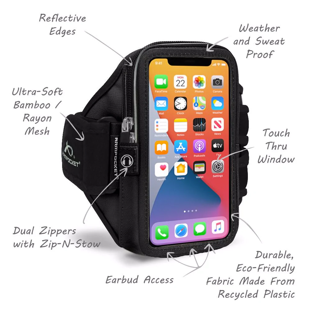 Armpocket Mega i-40 Plus Running Armband for iPhone, Galaxy Note &amp; More