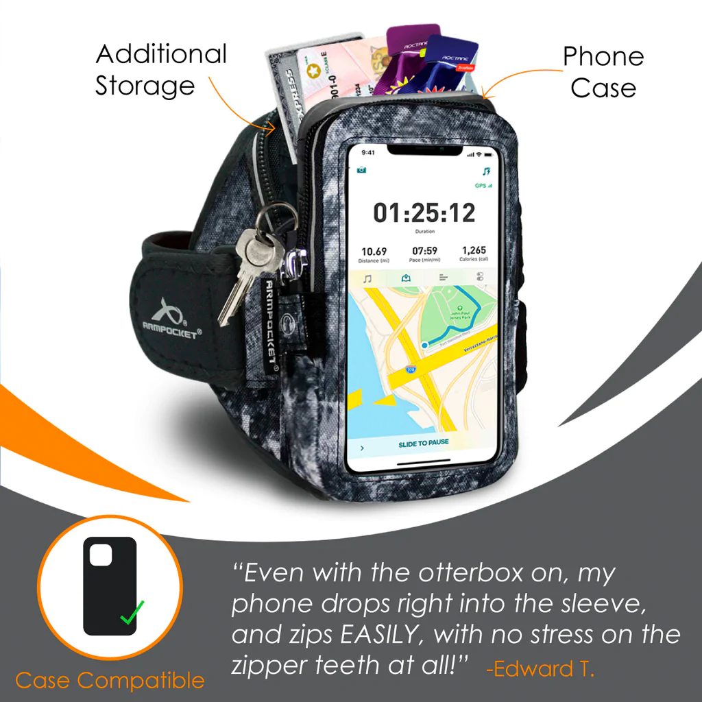 Armpocket Mega i-40 Plus Running Armband for iPhone, Galaxy Note &amp; More